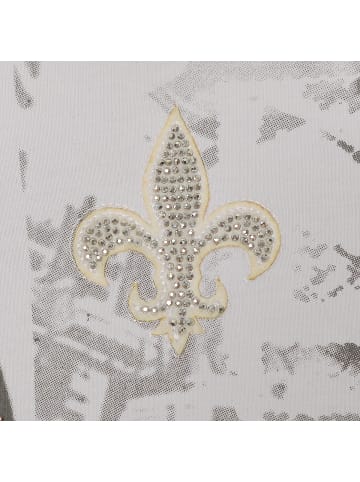 Roberto Geissini Half Skull T-Shirt Weiß