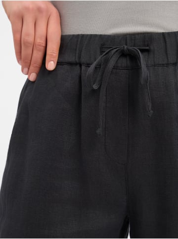 Marie Lund Leinenhose in schwarz