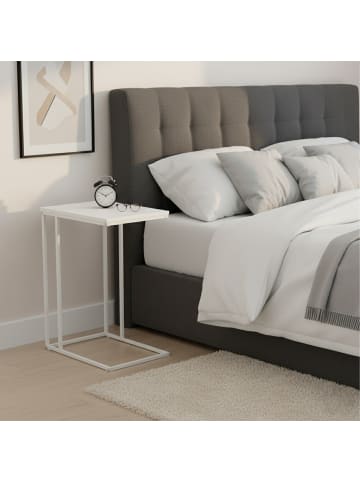 relaxdays Beistelltisch in Weiß - (B)50 x (H)64 x (T)35 cm