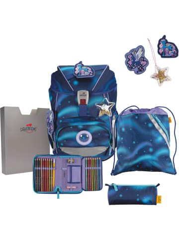 DerDieDas ErgoFlex Superlight Schulrucksack Set 5-tlg. Luna in blau