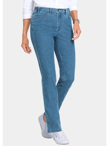 GOLDNER Jeanshose ANNA Edel geschmückte Jeanshose ANNA in hellblau