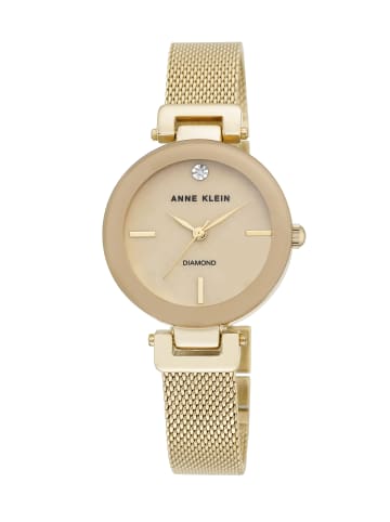 Anne Klein Quarzuhr Diamond Dreams in beige / gold