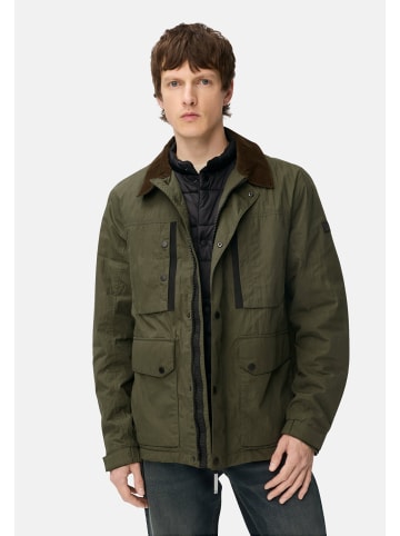 Camel Active Blouson mit Hemdkragen und Fleece-Futter in Waldgrün