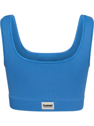 Hummel Sport-BH "Pulse Seamless Rib Bra" in Blau