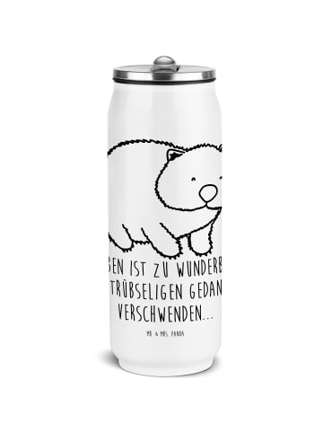 Mr. & Mrs. Panda Getränkedosen Trinkflasche Wombat mit Spruch in Weiß