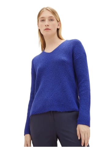 Tom Tailor Pullover KNIT V-NECK in Blau