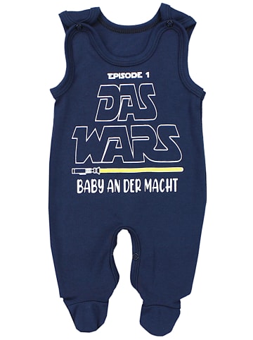 TupTam Unisex Baby Strampler mit Spruch in dunkelblau