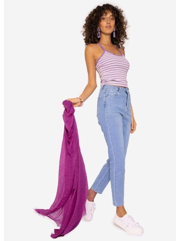 SASSYCLASSY Musselin Schal in Pflaume