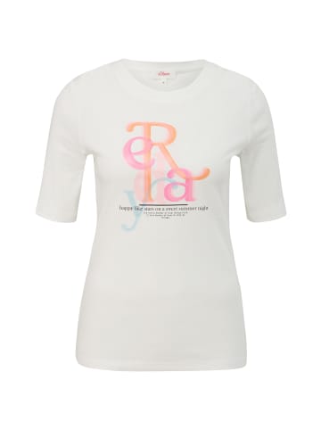 s.Oliver T-Shirt in 02D1_ecru