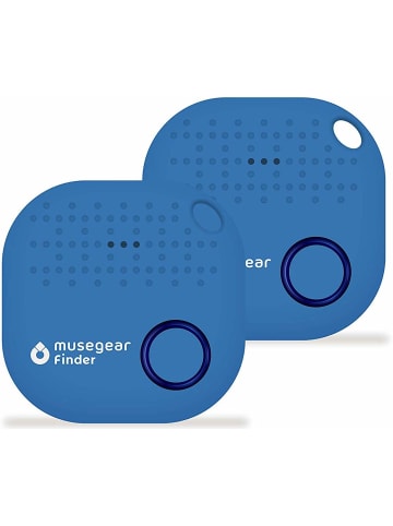 musegear Bluetooth-Schlüsselfinder "Finder 2" in hellblau 2er Pack