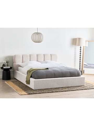 Beliani Doppelbett BASTON in Beige - (W) 192 x (H) 94 x (L) 227 cm