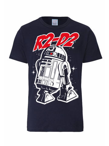 Logoshirt Printshirt R2-D2 in dunkelblau