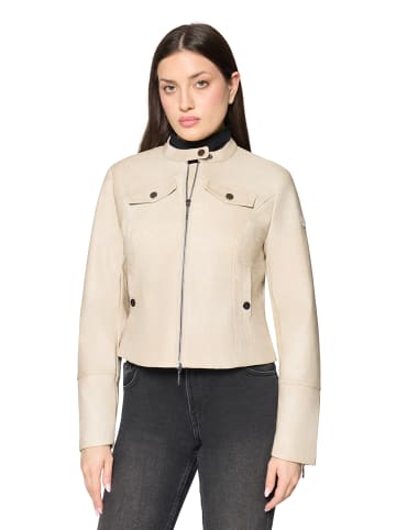 AMBER & JUNE Casual-Jacke mit Stehkragen in beige