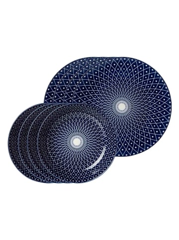 Ritzenhoff & Breker 8er Set Tafelservice Royal Reiko in blau-weiß