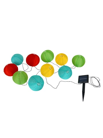 näve LED Lichterkette "PAPIERBALLON" in bunt - (L)225 cm x (B)15 cm x (H)15 cm