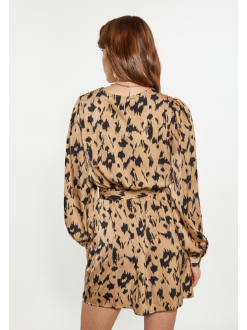 faina Damen Kleid in Kamel Mehrfarbig