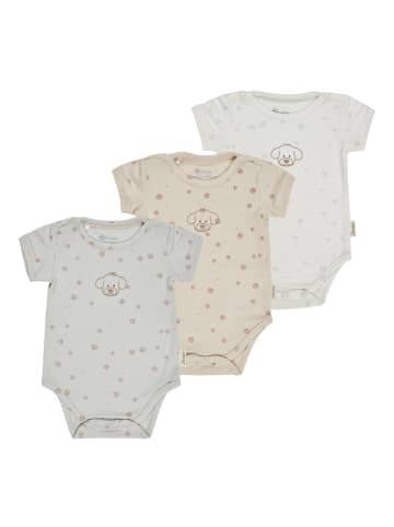 Sterntaler Set Bodys 3er Pack Hund Lucky in bunt