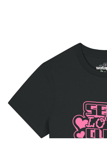 wat? Apparel T-Shirt Self love Club in Schwarz