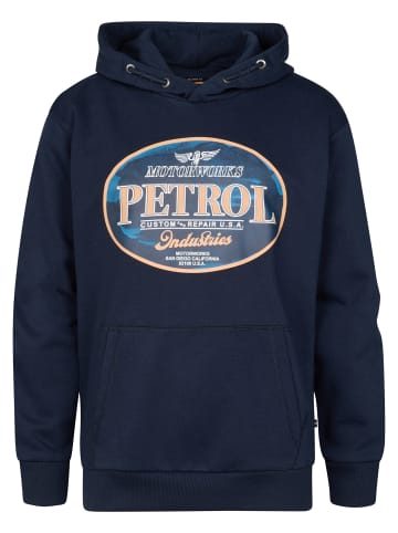 Petrol Industries Hoodie Obregón in Blau