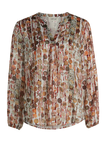CARTOON Blusenshirt mit Muster in Brown/Red