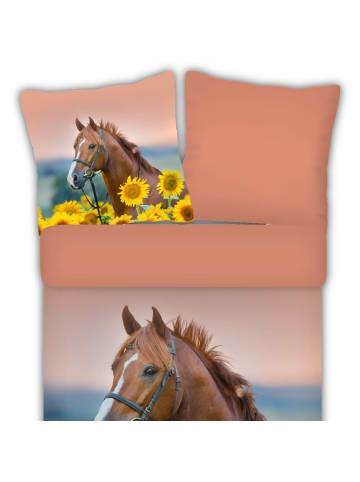 ESPiCO Bettwäsche Pferd Sonnenblumen in Bunt