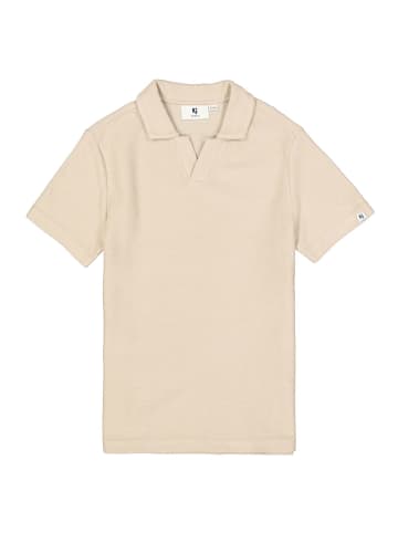 Garcia Poloshirt Kurzarm aus Strukturmaterial in dune
