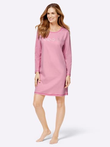 WITT WEIDEN Langarm-Sleepshirts in erika + erika-gestreift