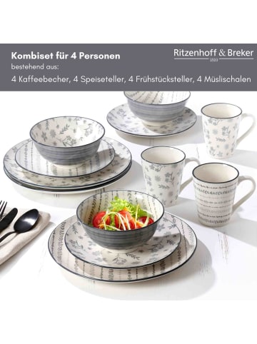 Ritzenhoff & Breker 16er Set Kombi-Set Sendai in grau
