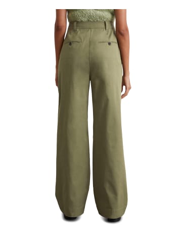Marc O'Polo Weite Bundfaltenhose in Olive