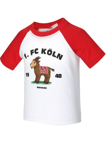Fußballverein 1. FC Köln Shirt "Kids T-Shirt IM Tierkamp" in Weiß