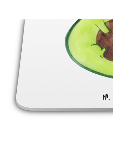 Mr. & Mrs. Panda Tischuntersetzer Avocado Kern ohne Spruch in Weiß