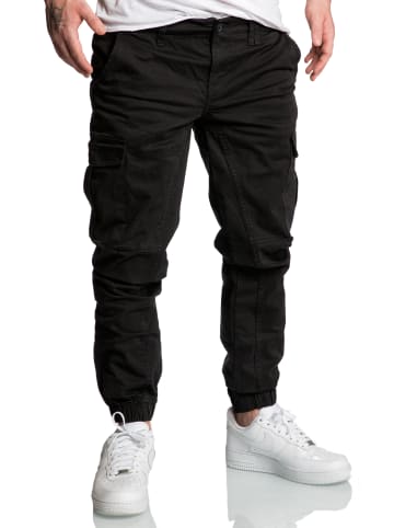 Amaci&Sons Cargo Jogger-Chino RIALTO in Schwarz