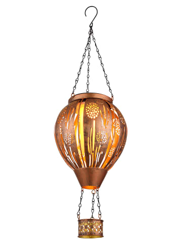 Globo lighting Solarleuchte "SOLARLEUCHTE METALL BRAUN, 12XLED" in brown