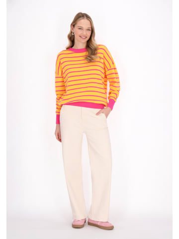 myMo Women Sweater in Orange Multicolor
