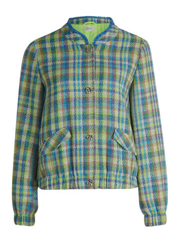 CARTOON Blazer-Jacke kariert in Green/Blue