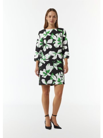 comma Kleid kurz in Mehrfarbig-schwarz