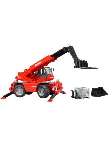 bruder Spielzeugauto 02129 Manitou Teleskoplader MRT 2150 mit Zubehör - 4-8 Jahre