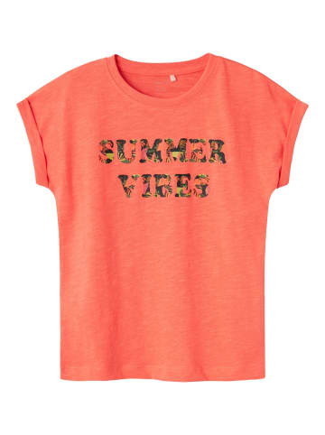 name it T-Shirt in fiery coral