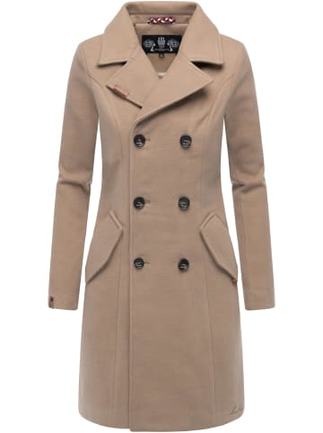 Marikoo Wollmantel Nanakoo in Taupe Grey