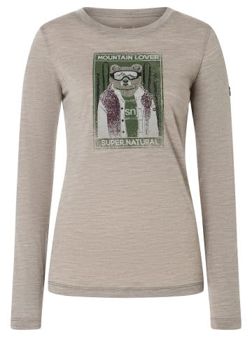 super.natural W BEARSKI LS in Beige