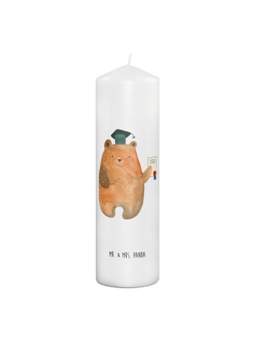 Mr. & Mrs. Panda Kerze Bär Prüfung ohne Spruch in Weiß