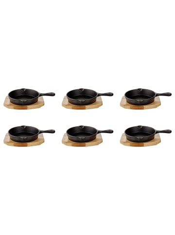 Butlers Servierpfanne HOT IRON 6er-Set in Schwarz