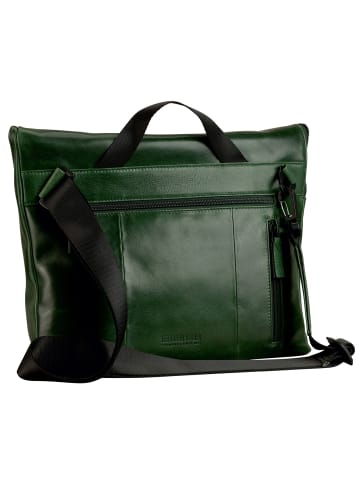 Leonhard Heyden Porto Umhängetasche Leder 32 cm flaschengrün