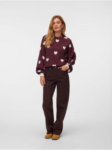 Vero Moda Strickpullover in Winetasting