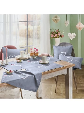 Erwin Müller Tischläufer in grau-weiß