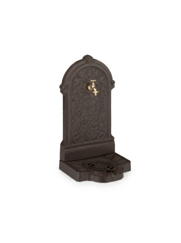 relaxdays Standbrunnen in Braun - (B)39 x (H)73 x (T)32 cm