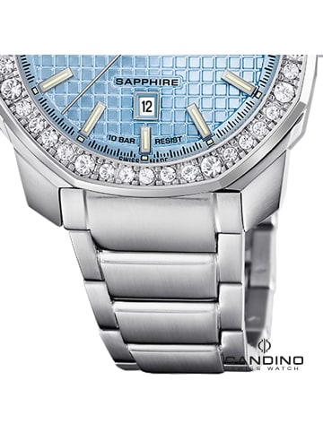 Candino Analog-Armbanduhr Candino Elegance silber mittel (ca. 35mm)