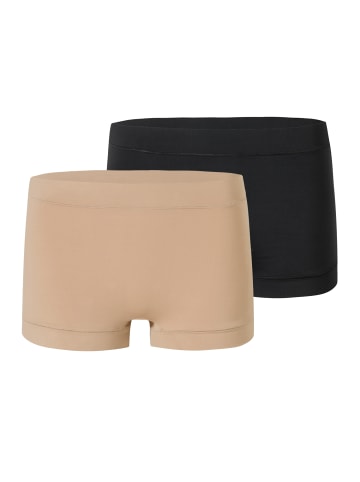 Schiesser Shorts Unique Micro in maple-schwarz