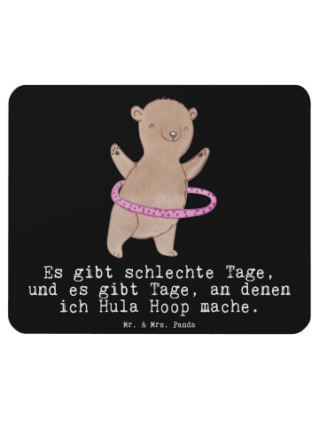 Mr. & Mrs. Panda Mousepad Bär Hula Hoop mit Spruch in Schwarz
