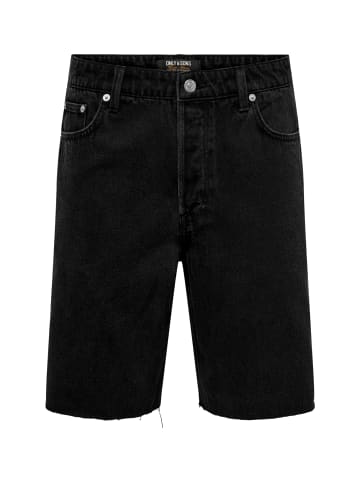 Only&Sons Shorts 'Five Baggy 9893' in schwarz